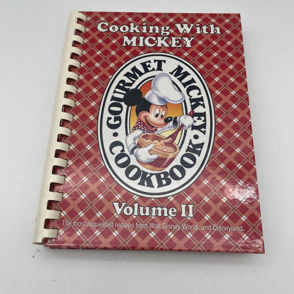 Disney Cooking With Mickey Gourmet Mickey Cookbook Volume II Spiral Bound